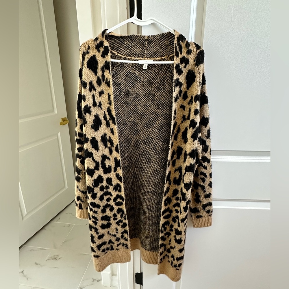 BP size small leopard cardigan